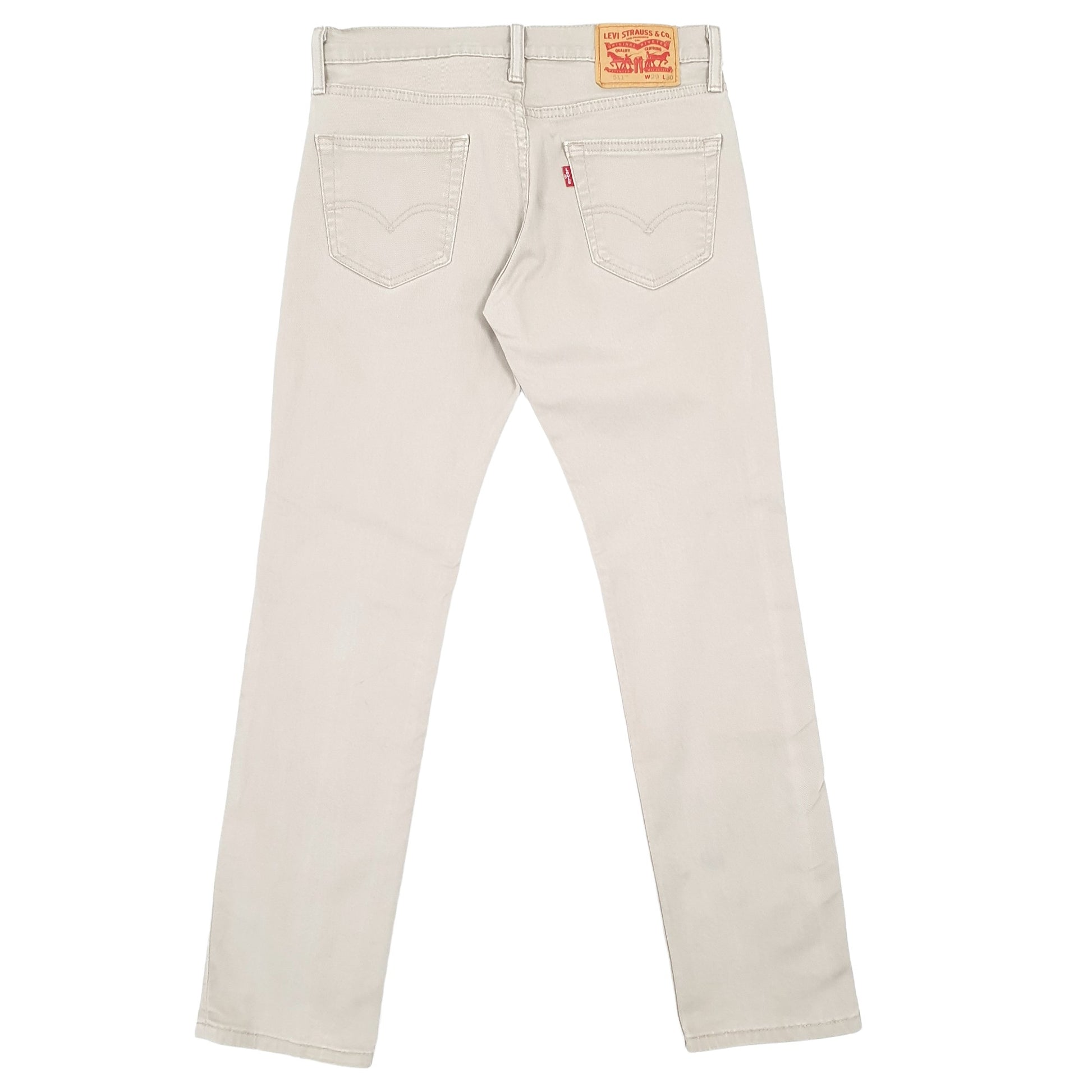 Levis 511 Slim Fit Jeans W29 L28 Beige