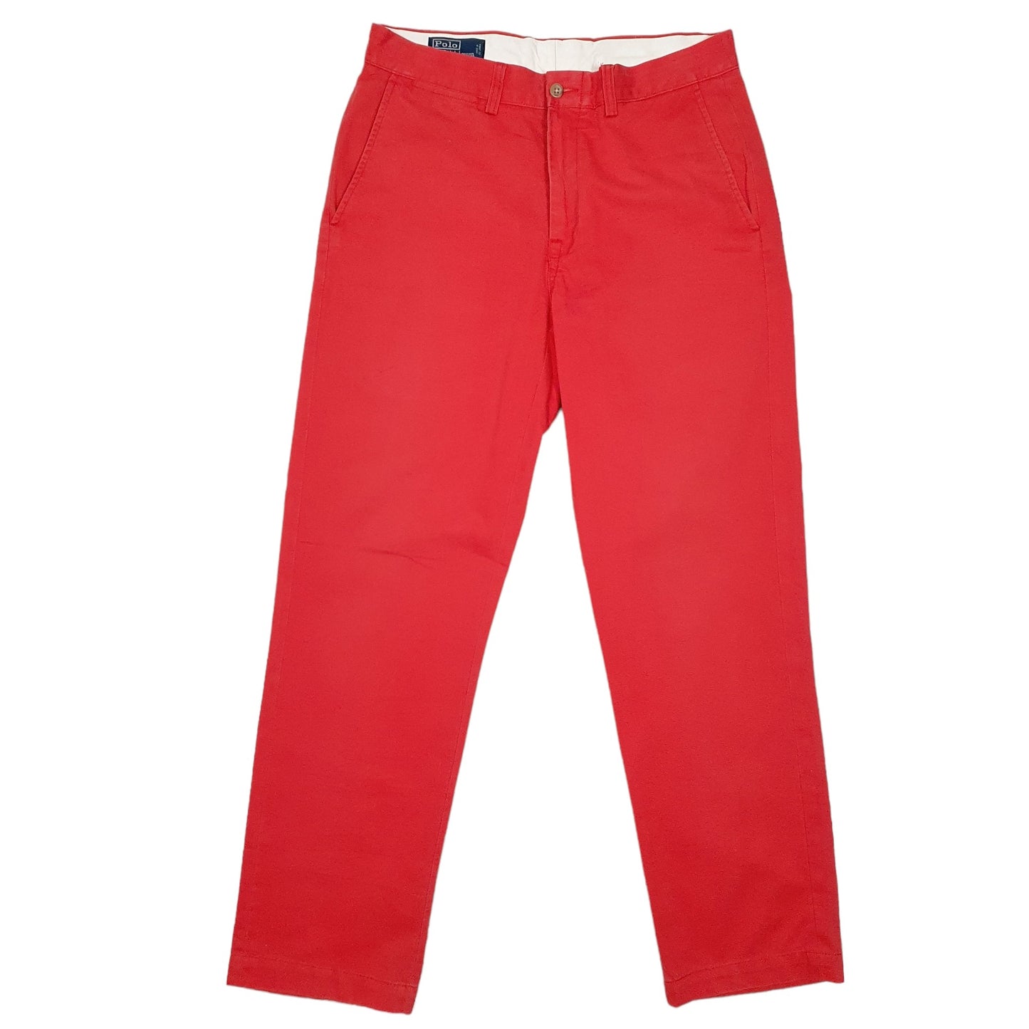 Mens Red Polo Ralph Lauren Smith Pant Chino Trousers