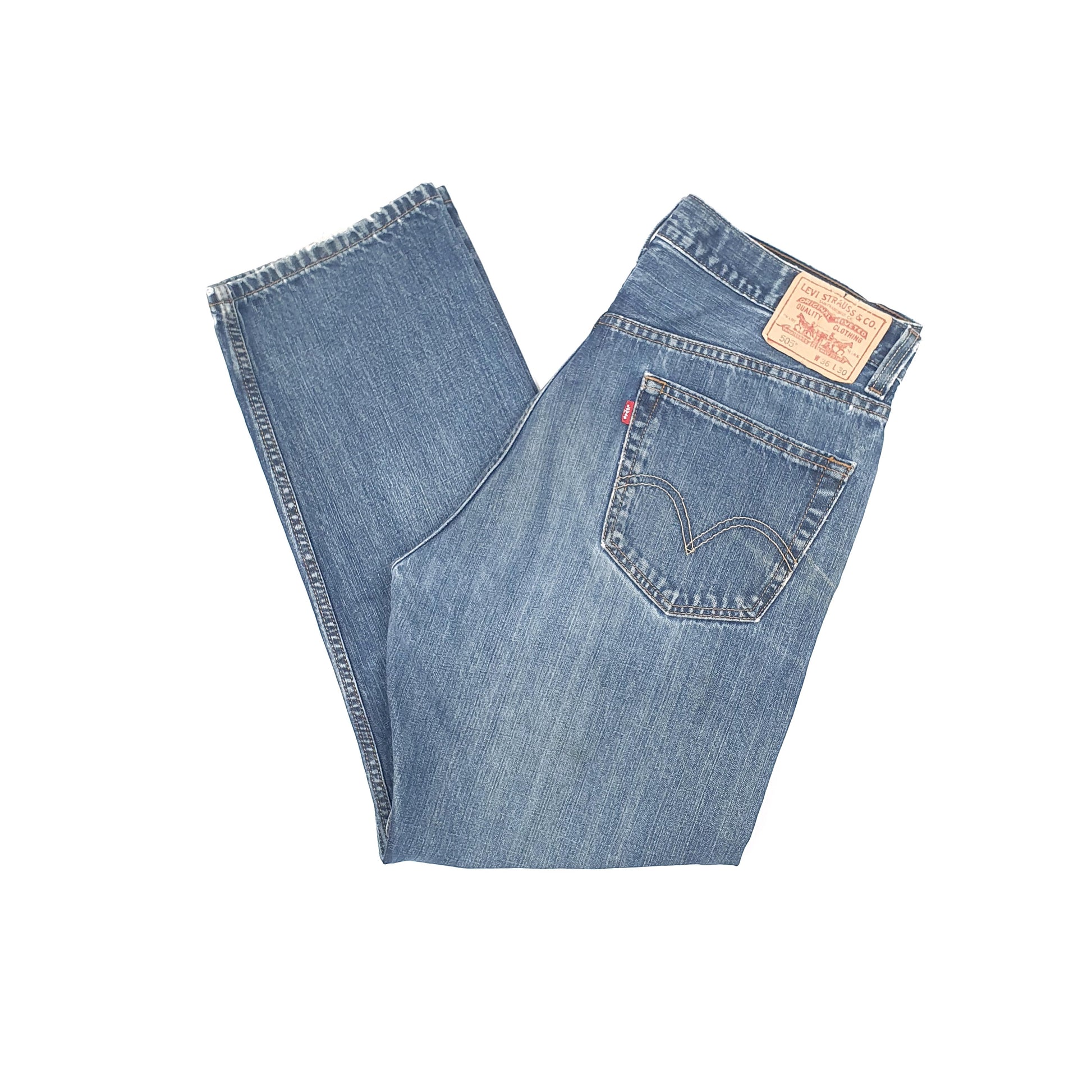 Levis 505 Regular Fit Jeans W36 L30 Blue