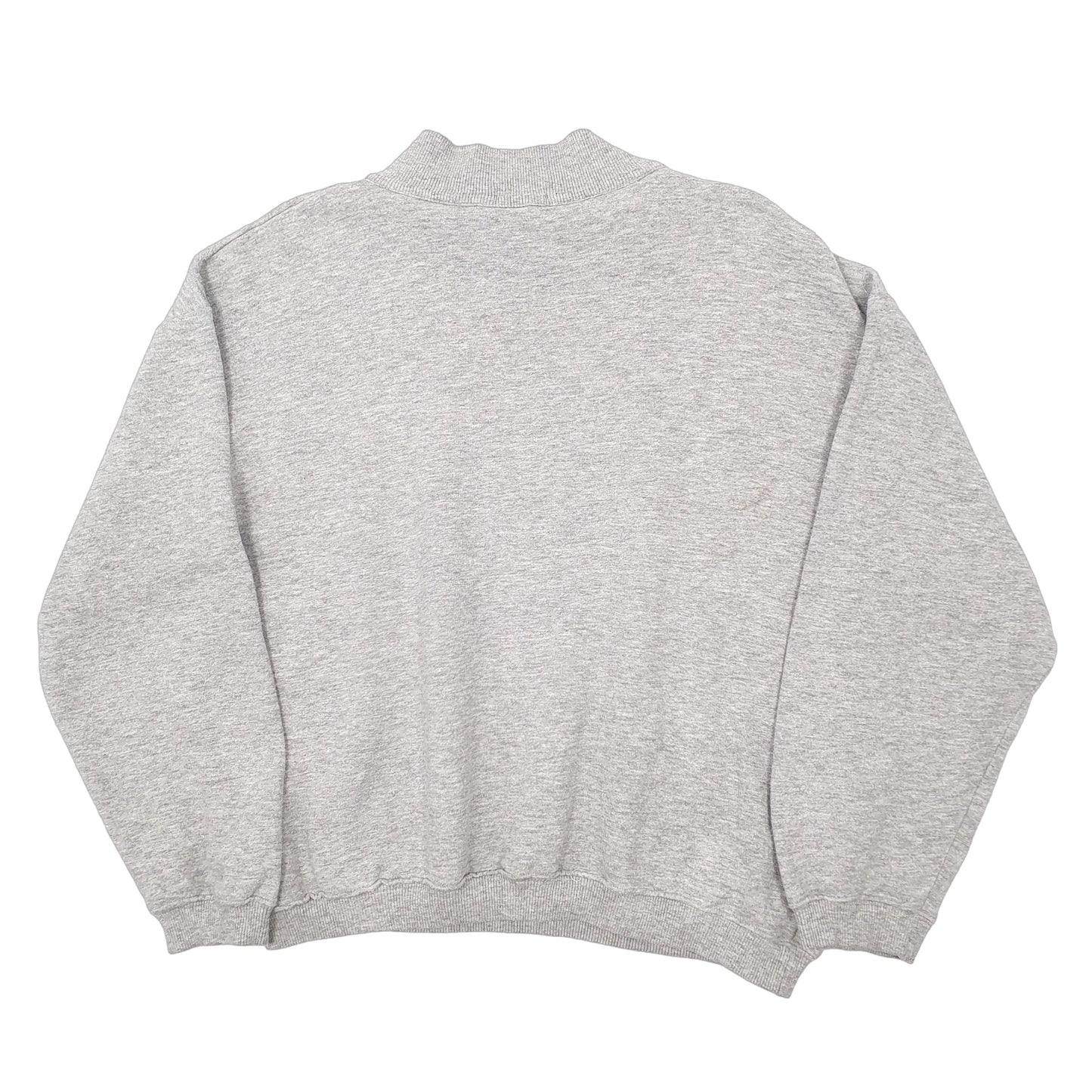 Mens Grey Lacoste Vintage Izod Spellout Quarter Zip Jumper