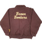 Mens Brown Stall & Dean USA Football Brown Bombers NFL Bomber Jacket Coat