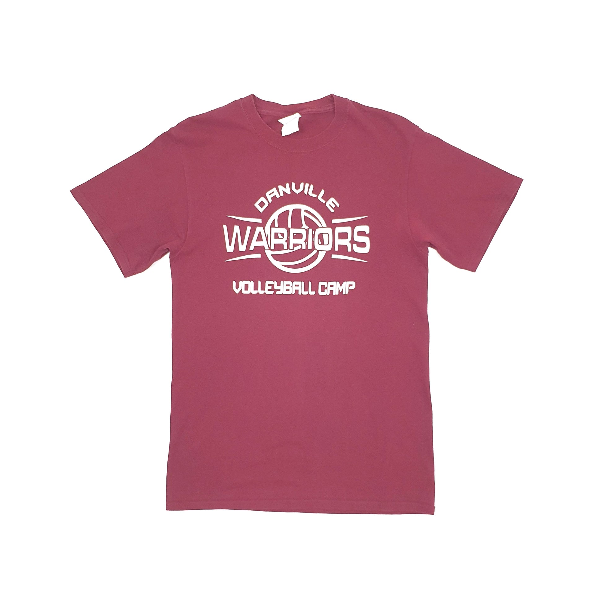 Port & Company USA Volleyball Warriors Short Sleeve T Shirt Burgundy