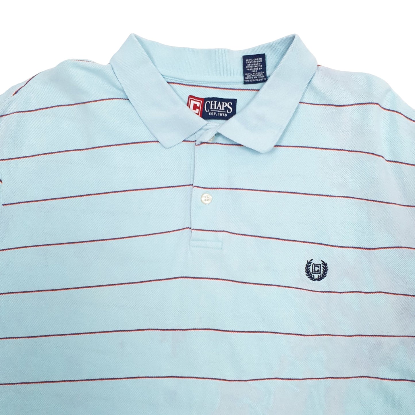 Chaps Short Sleeve Polo Shirt Blue