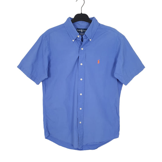 Ralph Lauren Short Sleeve Custom Fit Shirt Blue