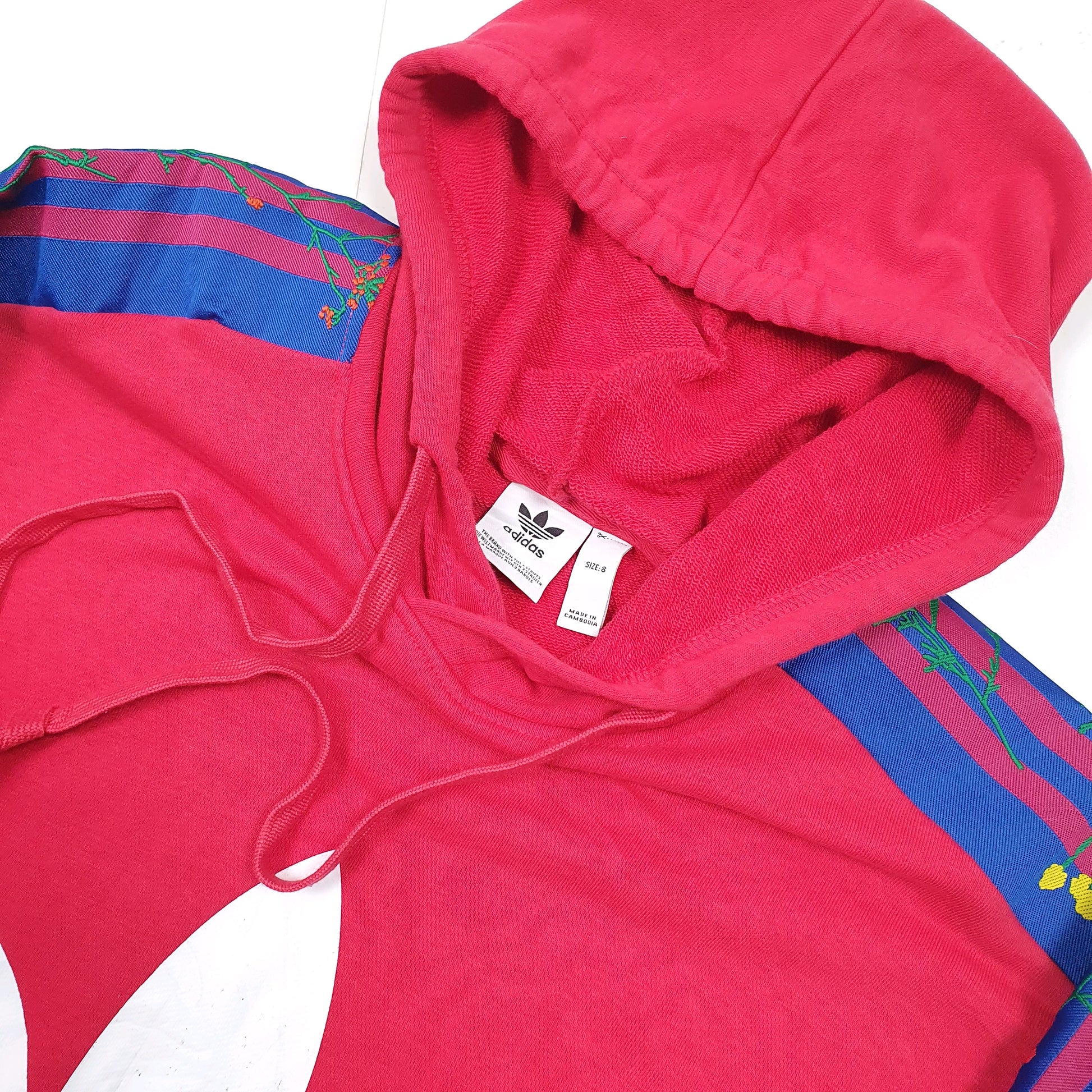 Adidas Originals Spellout Hoodie L Red