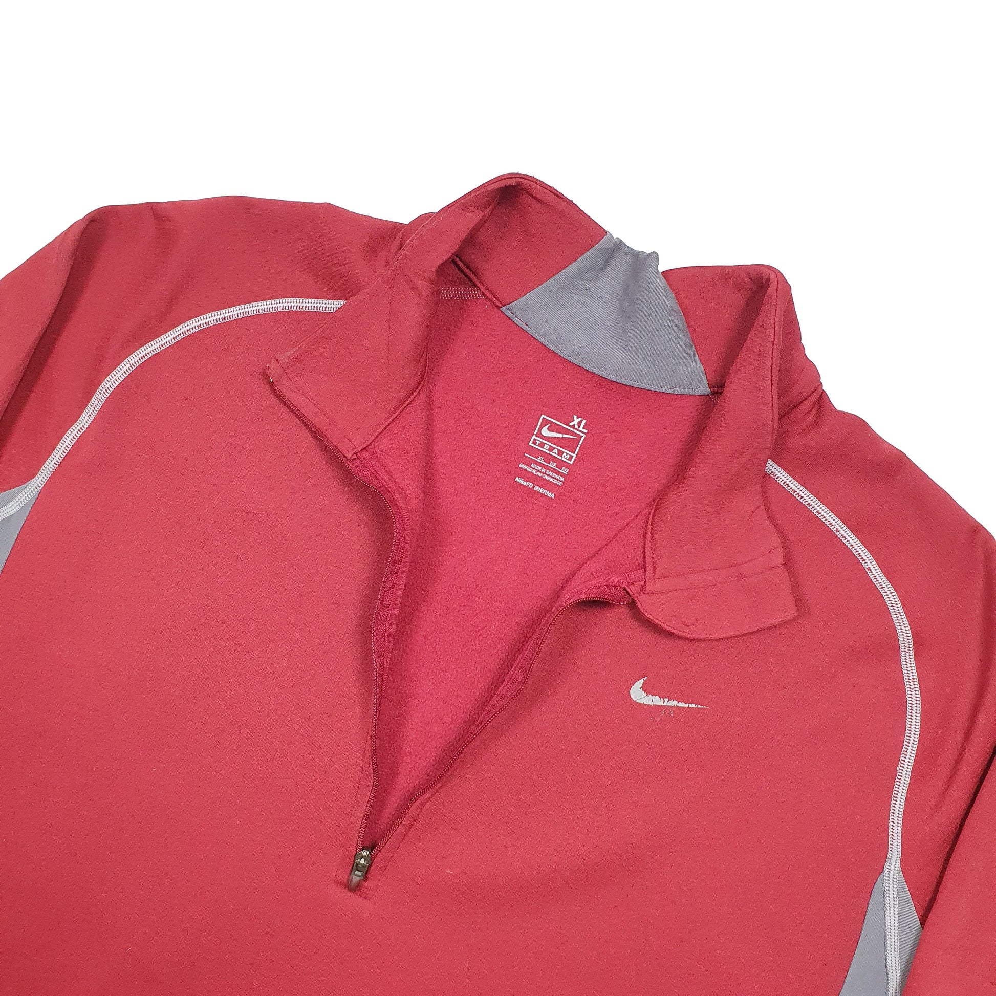 Nike Team Fit Quarter Zip L Red