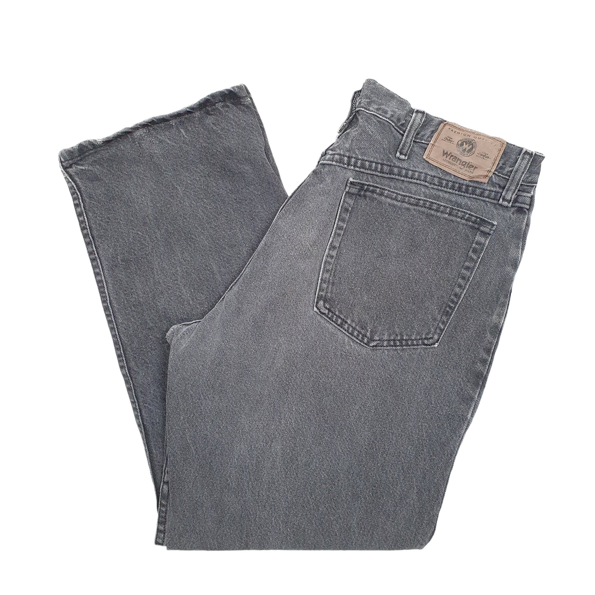 Wrangler Regular Straight Fit Jeans W35 L28 Black