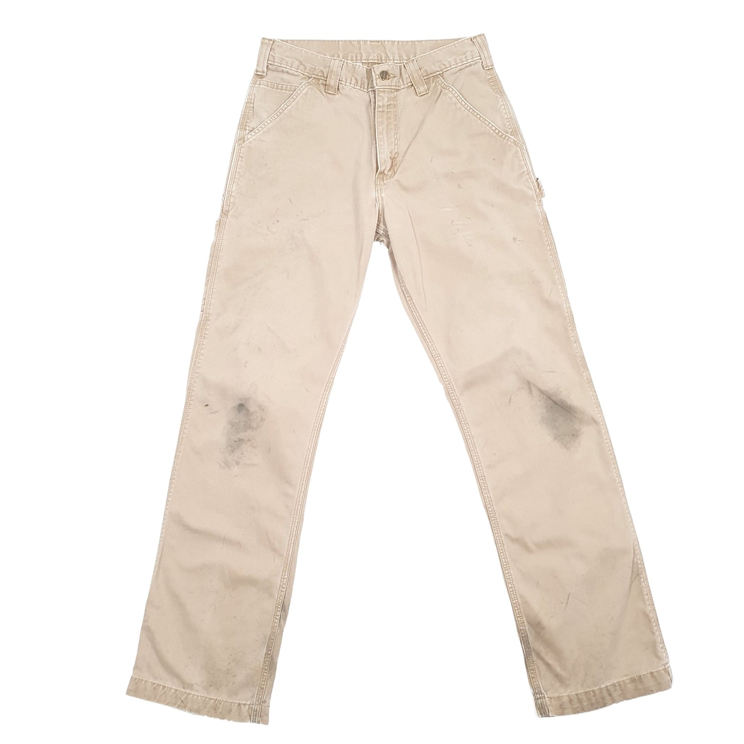 Mens Carhartt Beige Carpenter Trousers W30 L31 Beige