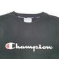Mens Black Champion Spellout Crewneck Jumper