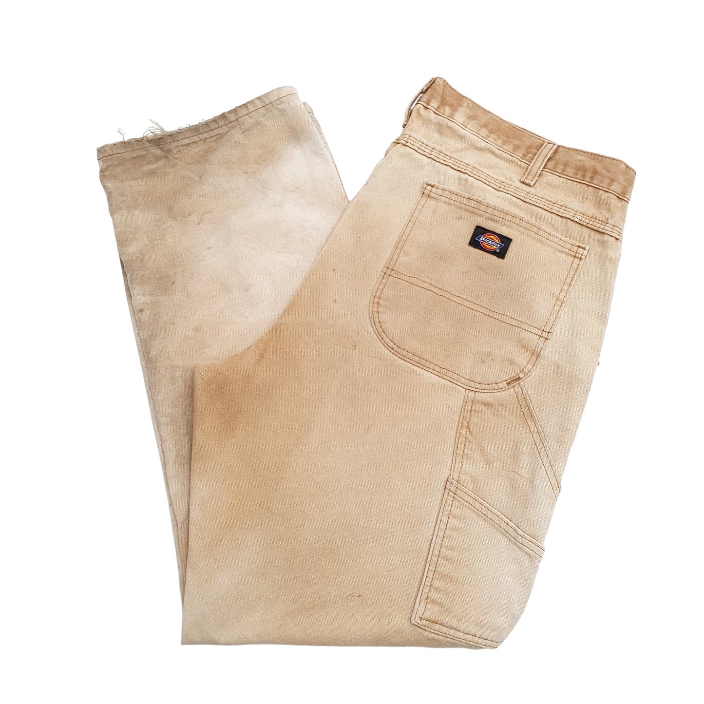 Mens Cream Dickies  Carpenter Trousers