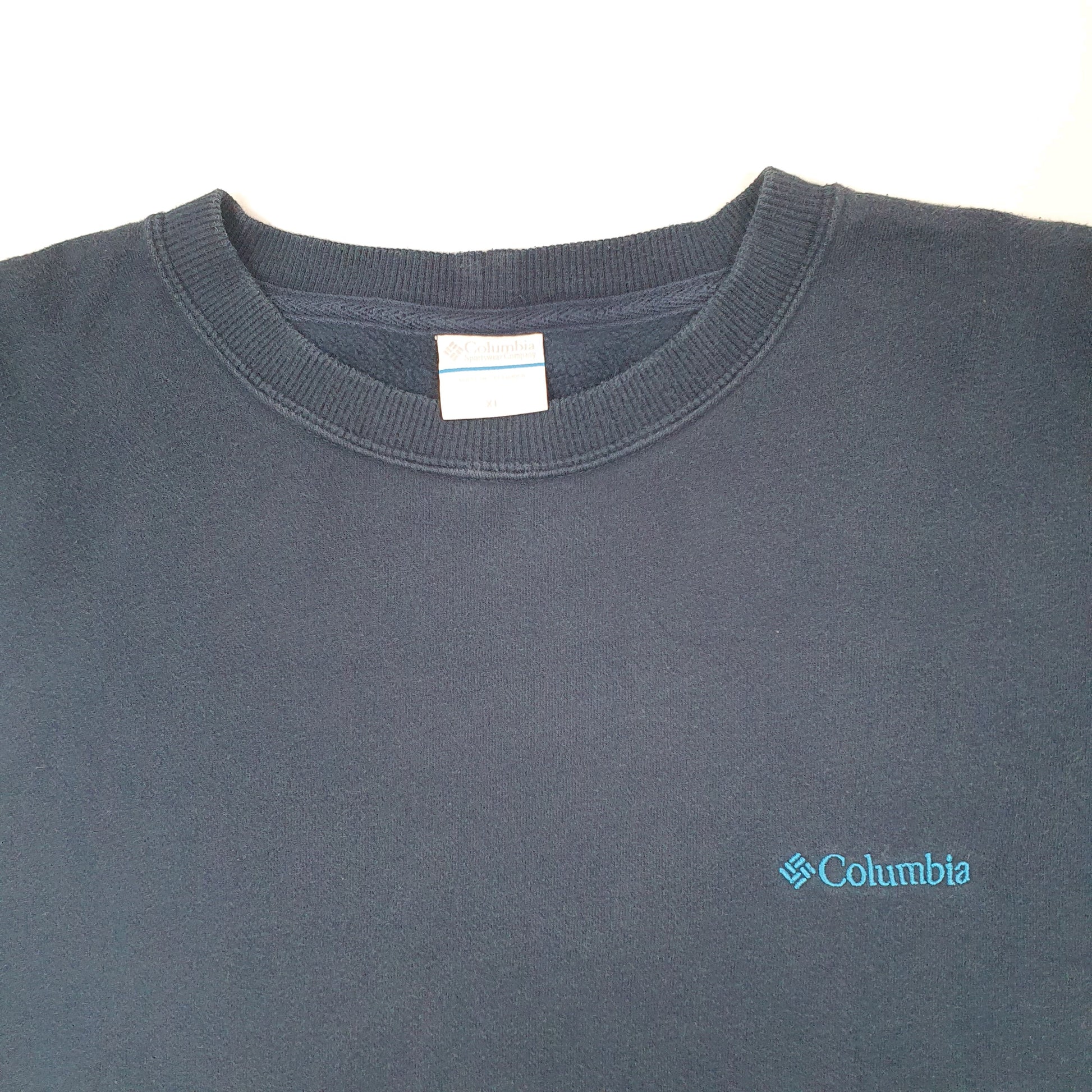 Mens Navy Columbia Sportswear  Crewneck Jumper