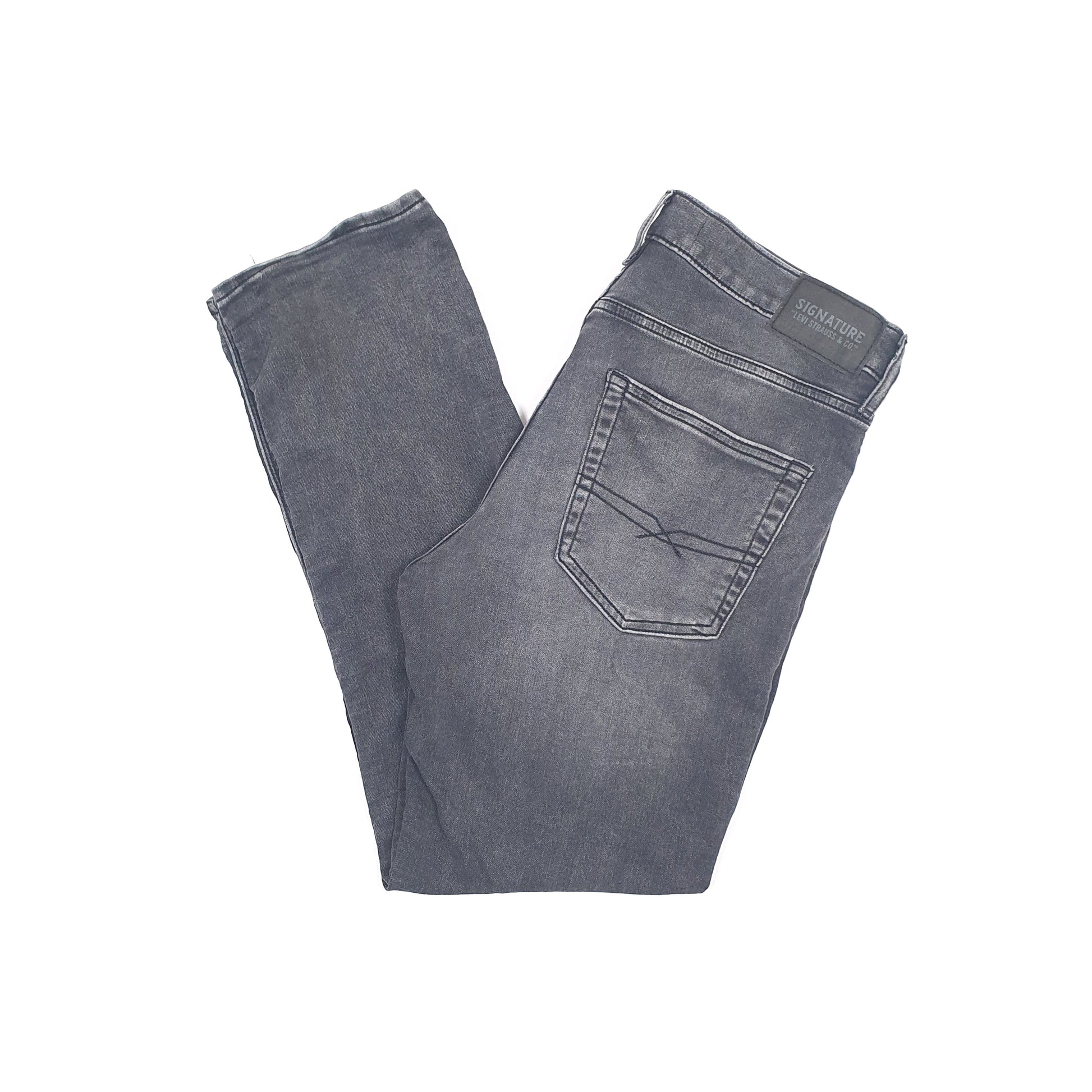 Levis Signature Slim Fit Flex Jeans W36 L30 Grey