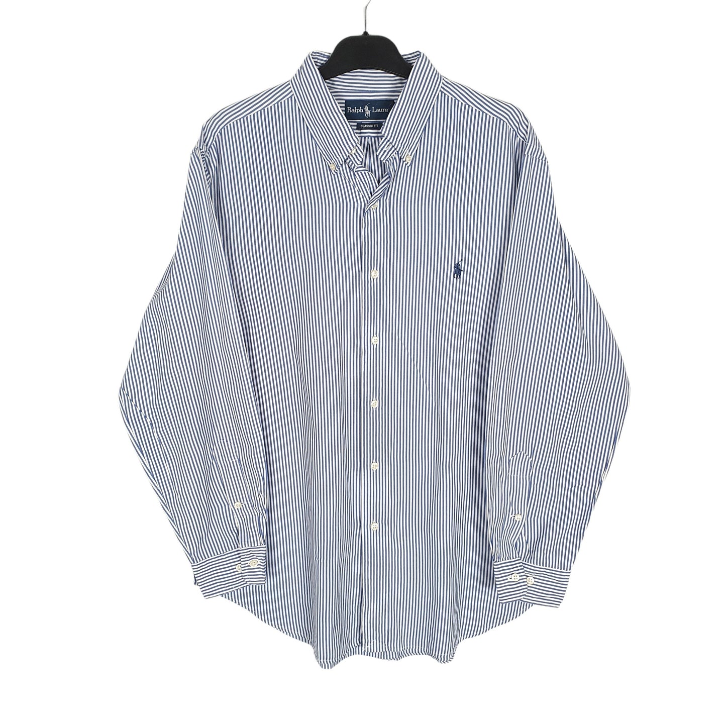 Ralph Lauren Long Sleeve Classic Fit Striped Shirt Blue