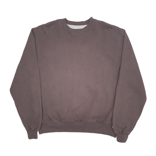Mens Brown Champion  Crewneck Jumper