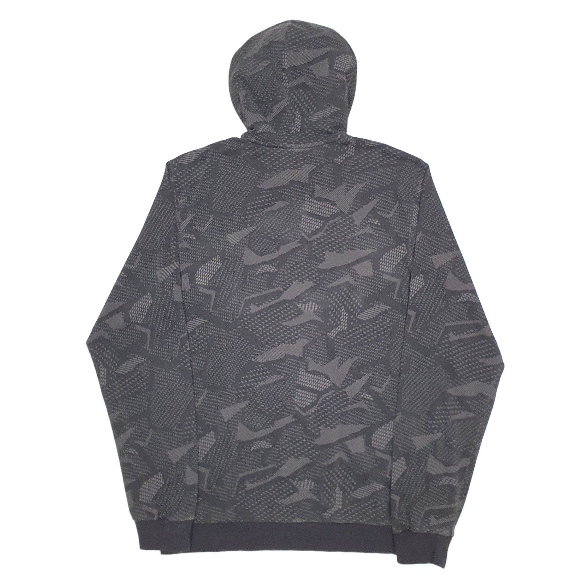 Mens Grey Adidas Spellout Hoodie Jumper