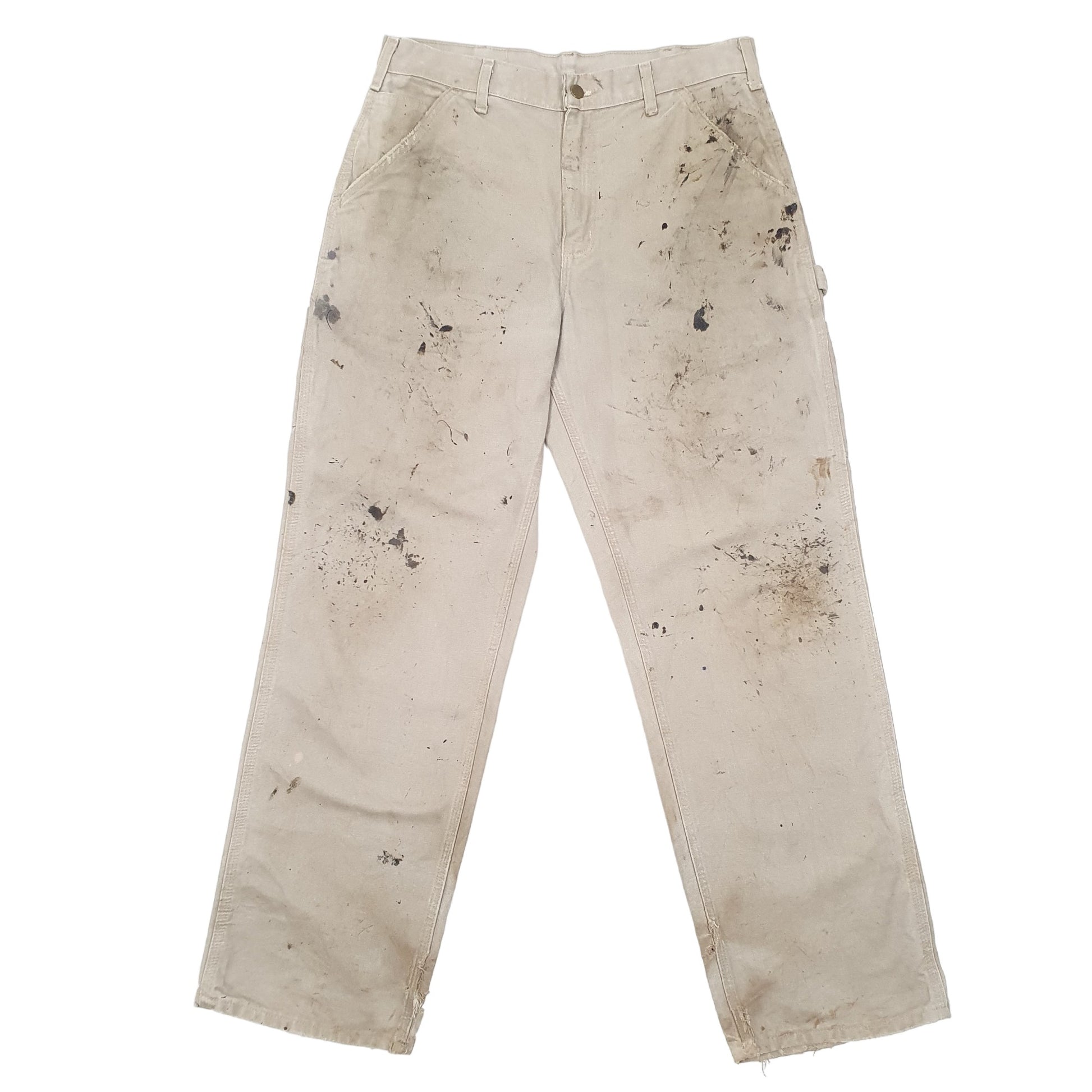 Mens Beige Carhartt  Carpenter Trousers