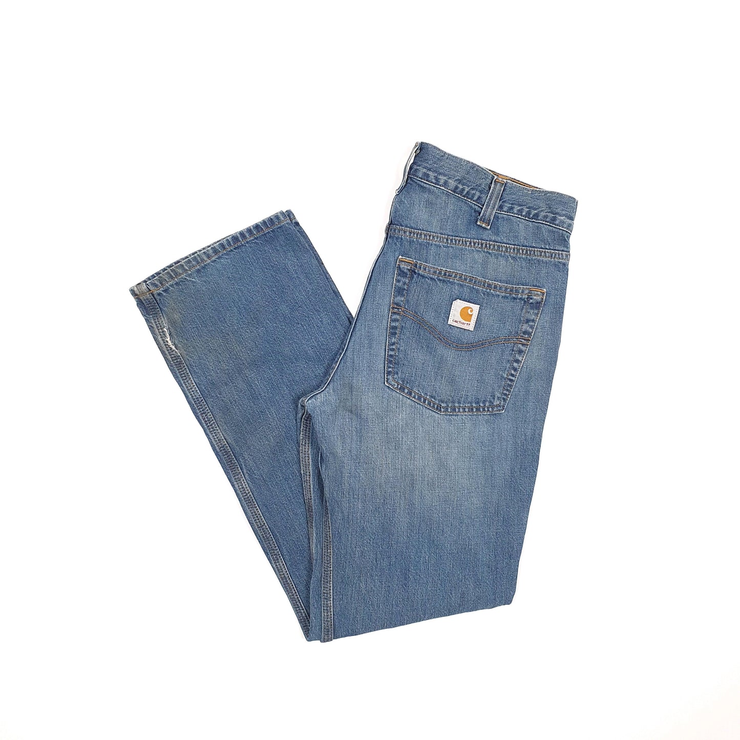 Carhartt Casual Straight Fit Relaxed Jeans W34 L32 Blue