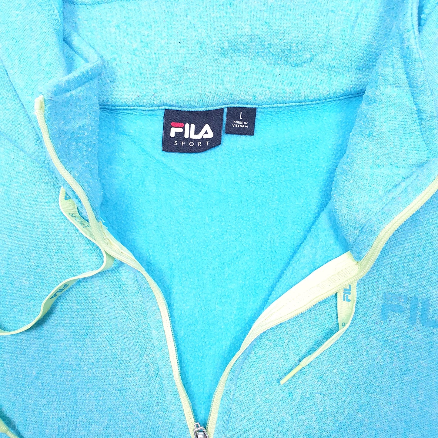 Womens Blue Fila Active Sport Workout Running Hoodie Jumper