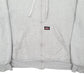 Mens Grey Dickies Hoodie Full Zip Jumper