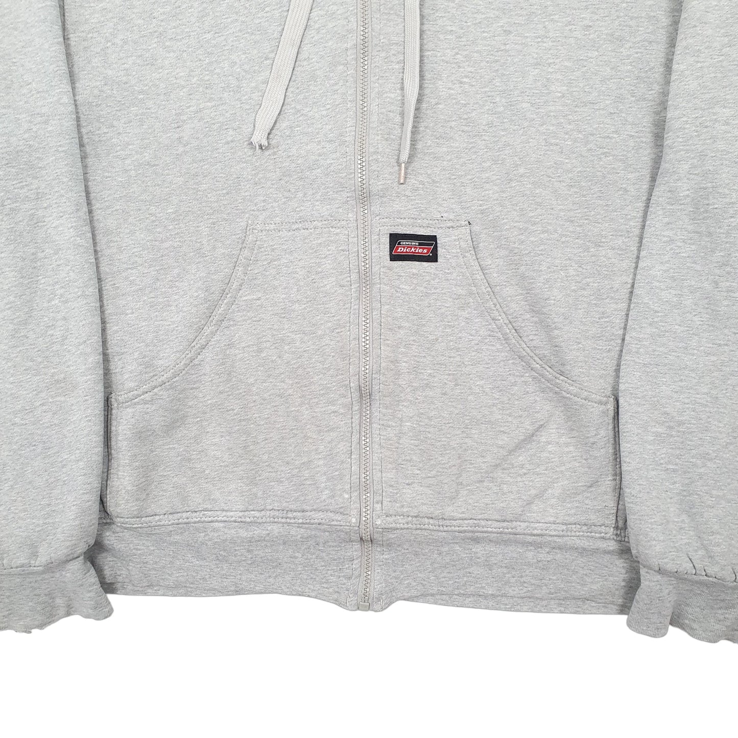 Mens Grey Dickies Hoodie Full Zip Jumper