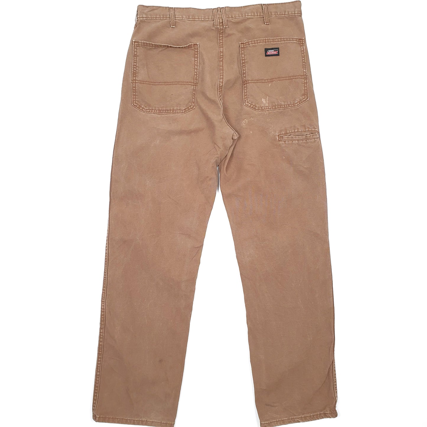 Mens Dickies Brown Carpenter Trousers W36 L32 Brown