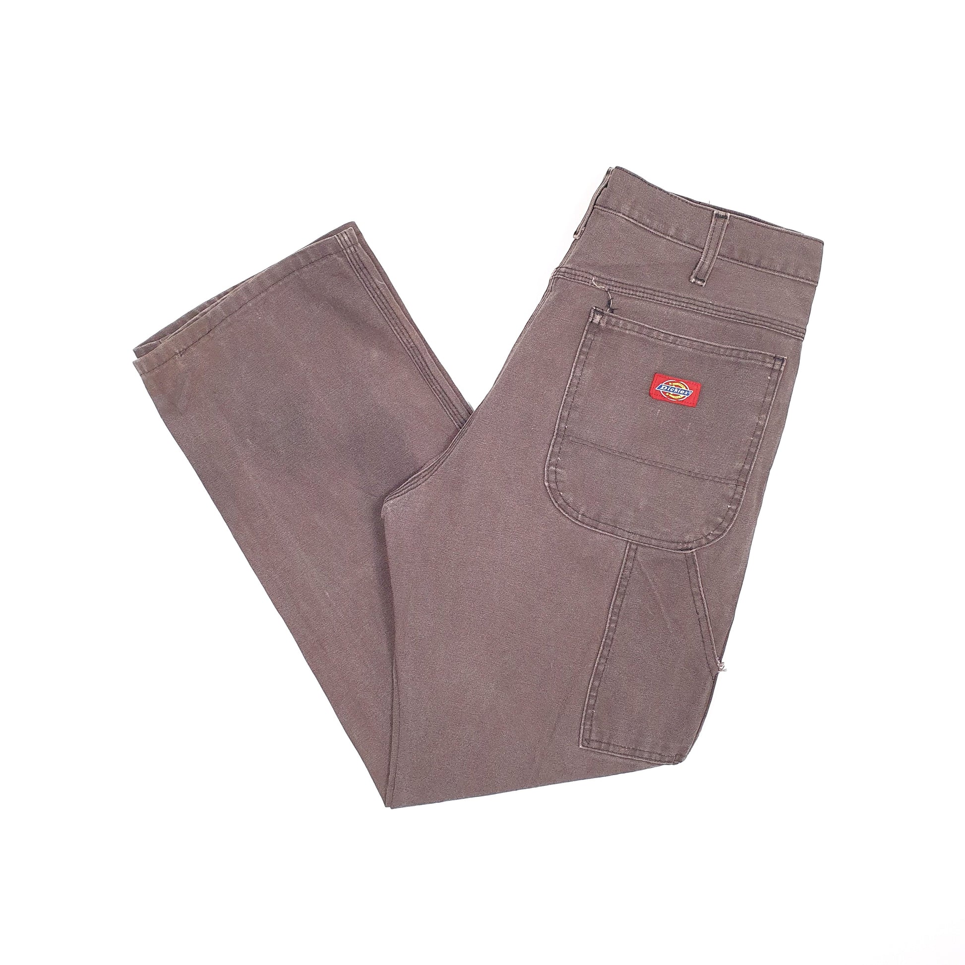 Mens Dickies Brown Carpenter Trousers W32 L29 Brown