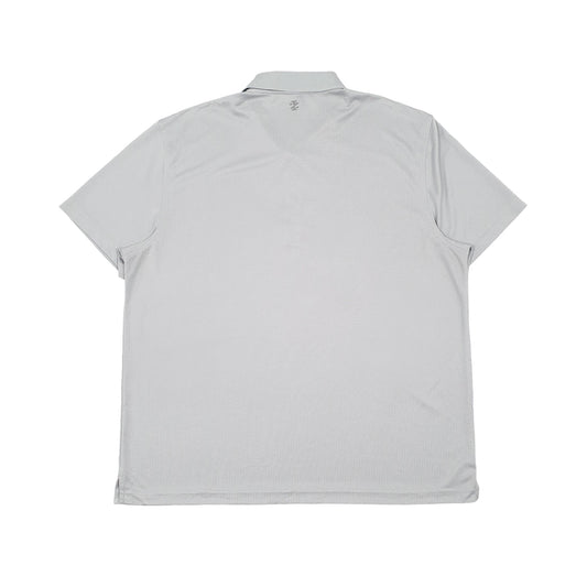 Izod Lacoste Golf Short Sleeve Polyester Polo Shirt Grey