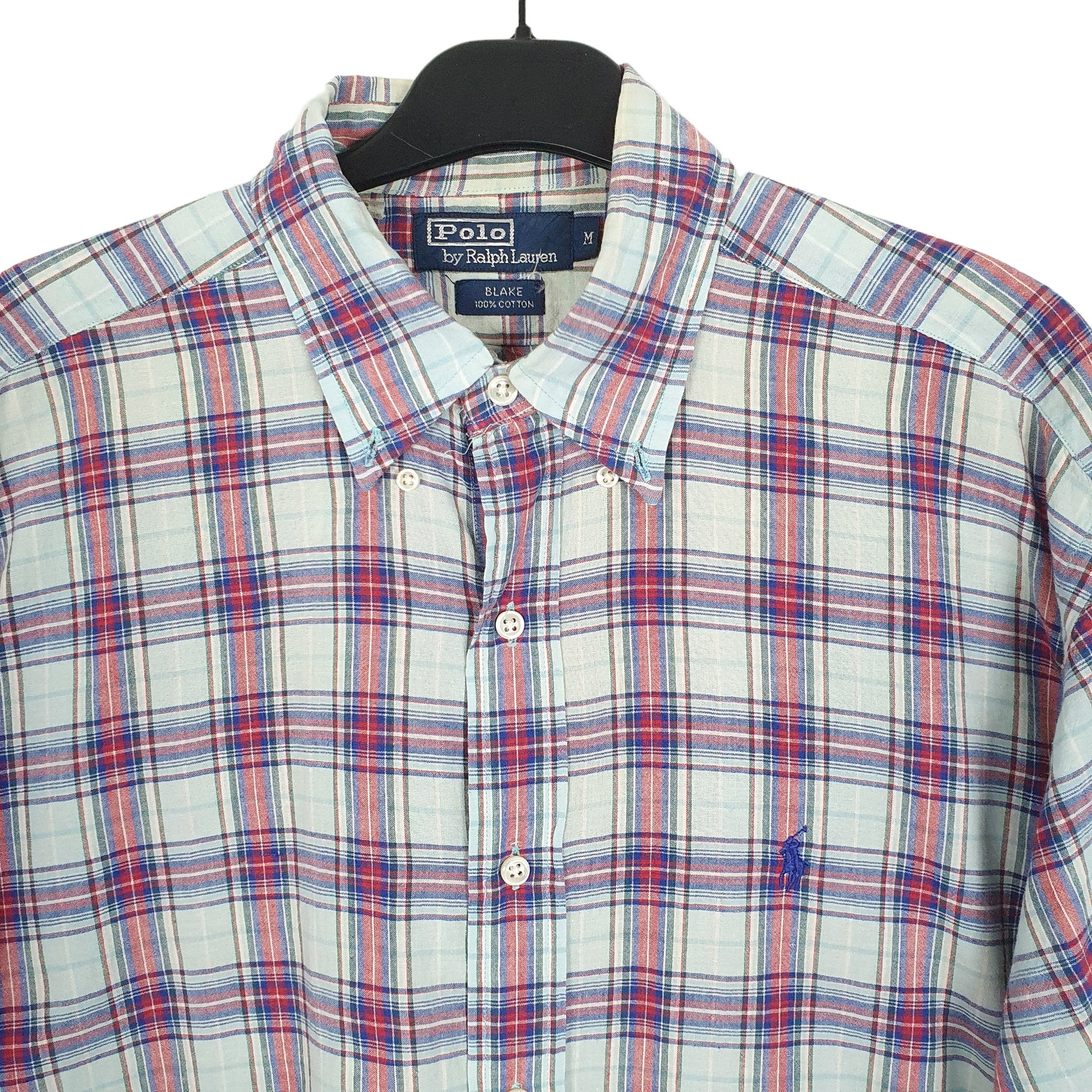 Ralph Lauren Short Sleeve Blake Fit Check Shirt Blue