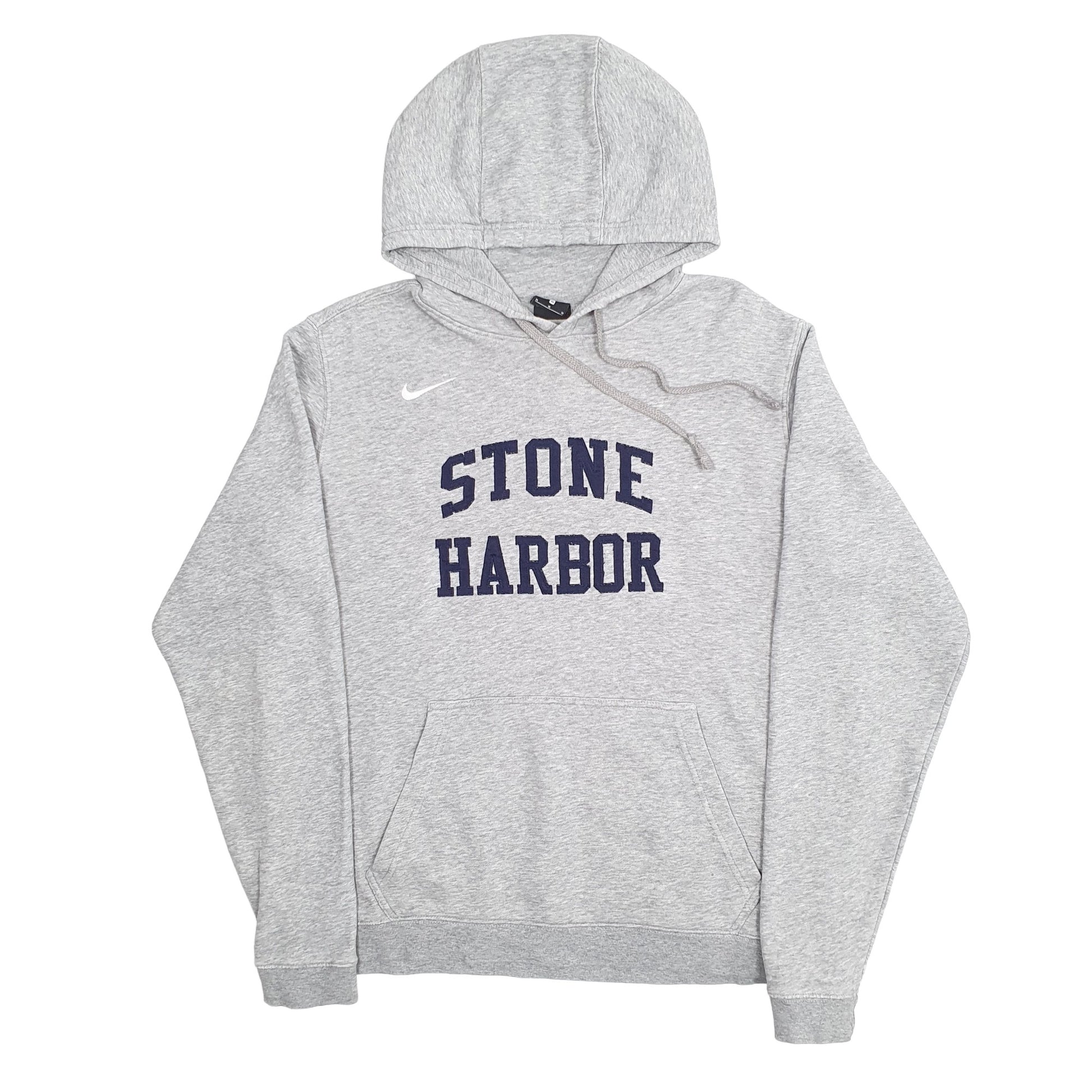 Mens Grey Nike Stone Harbour USA College Hoodie Jumper