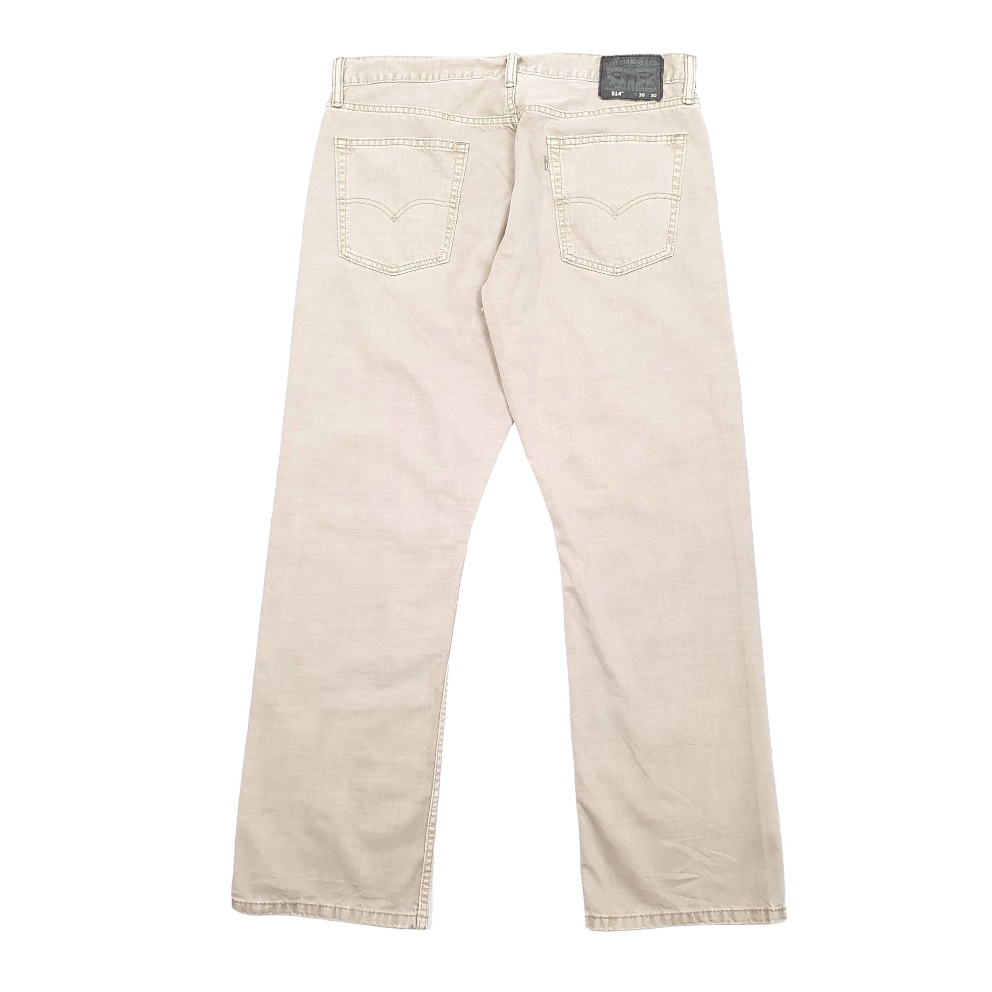 Levis 514 Straight Fit Jeans W36 L30 Beige