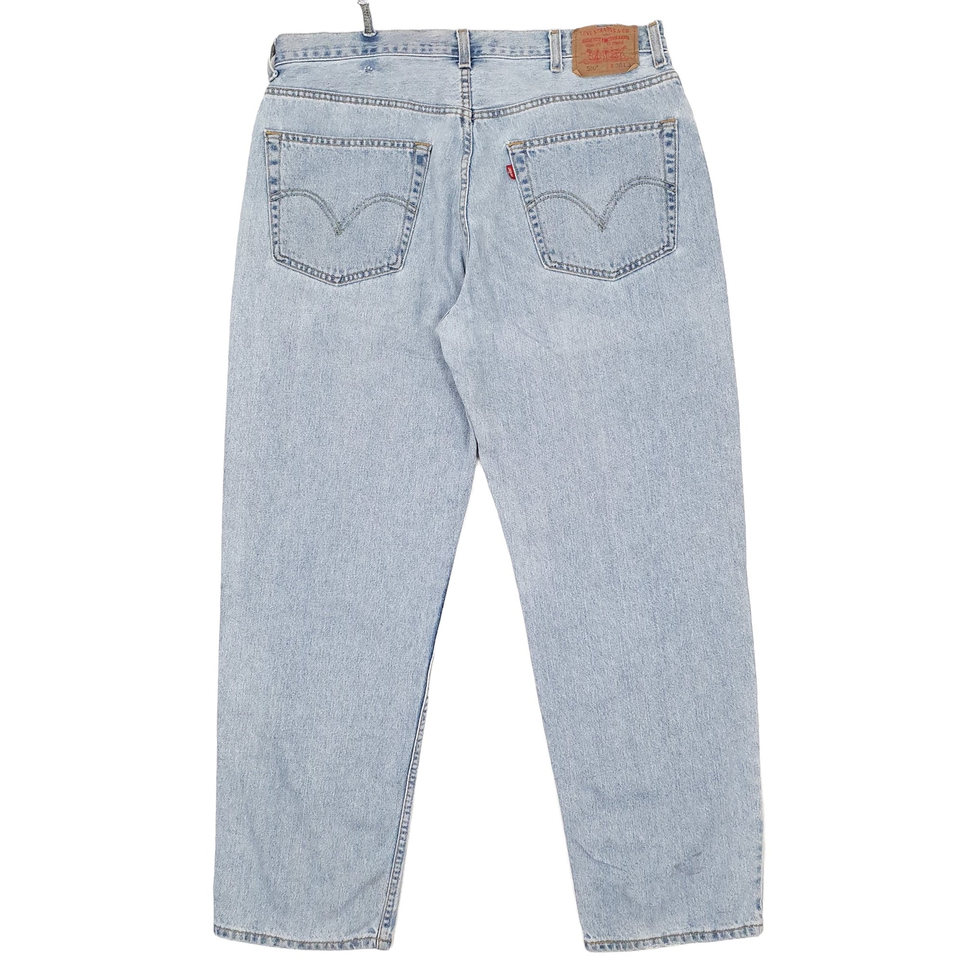 Levis 550 Relaxed Fit 1990s Jeans W38 L32 Blue