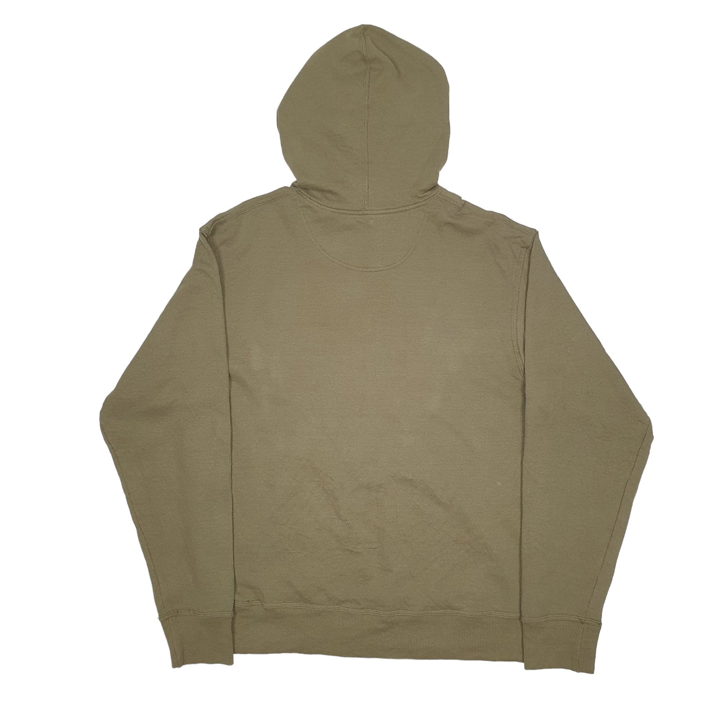 Mens Khaki Champion Spellout Hoodie Jumper
