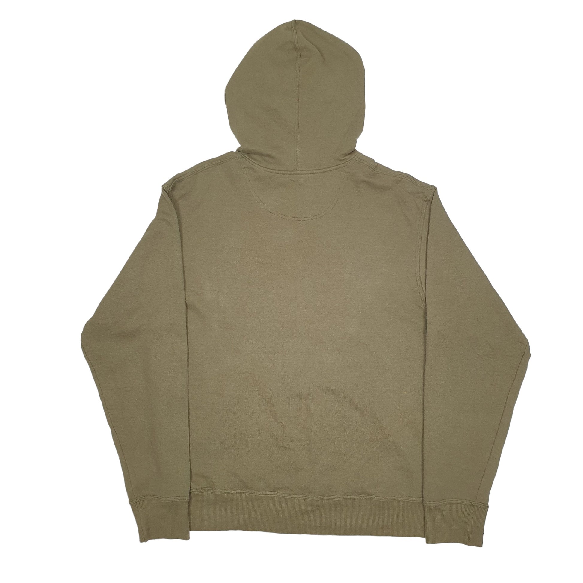 Mens Khaki Champion Spellout Hoodie Jumper