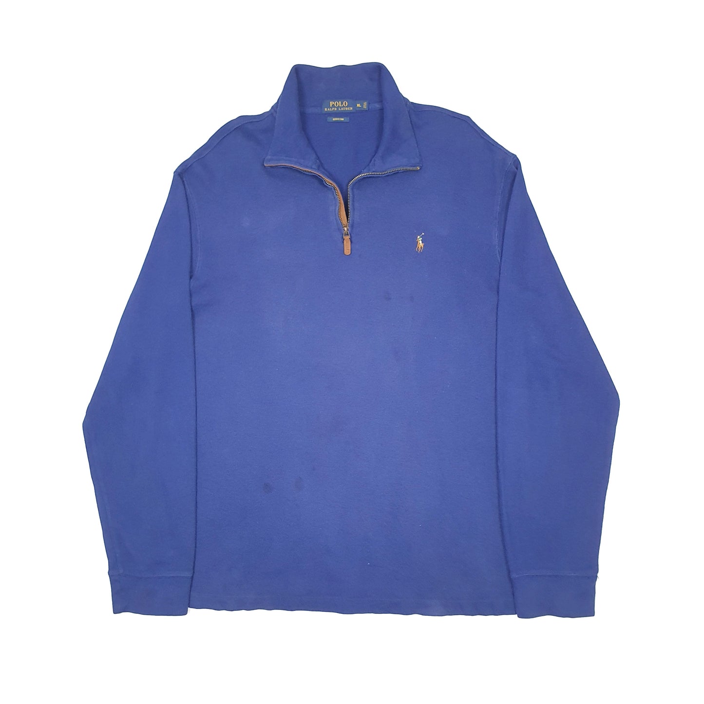 Polo Ralph Lauren Estate Rib Quarter Zip XL Blue