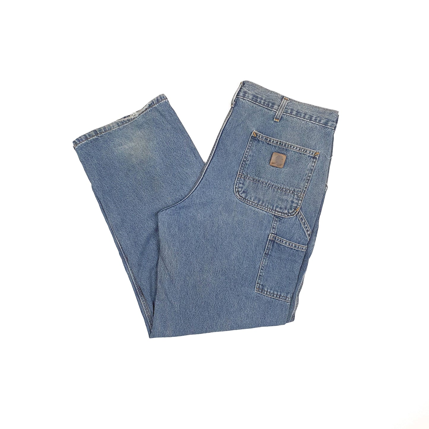 Carhartt Casual Loose Fit Carpenter Jeans W38 L32 Blue
