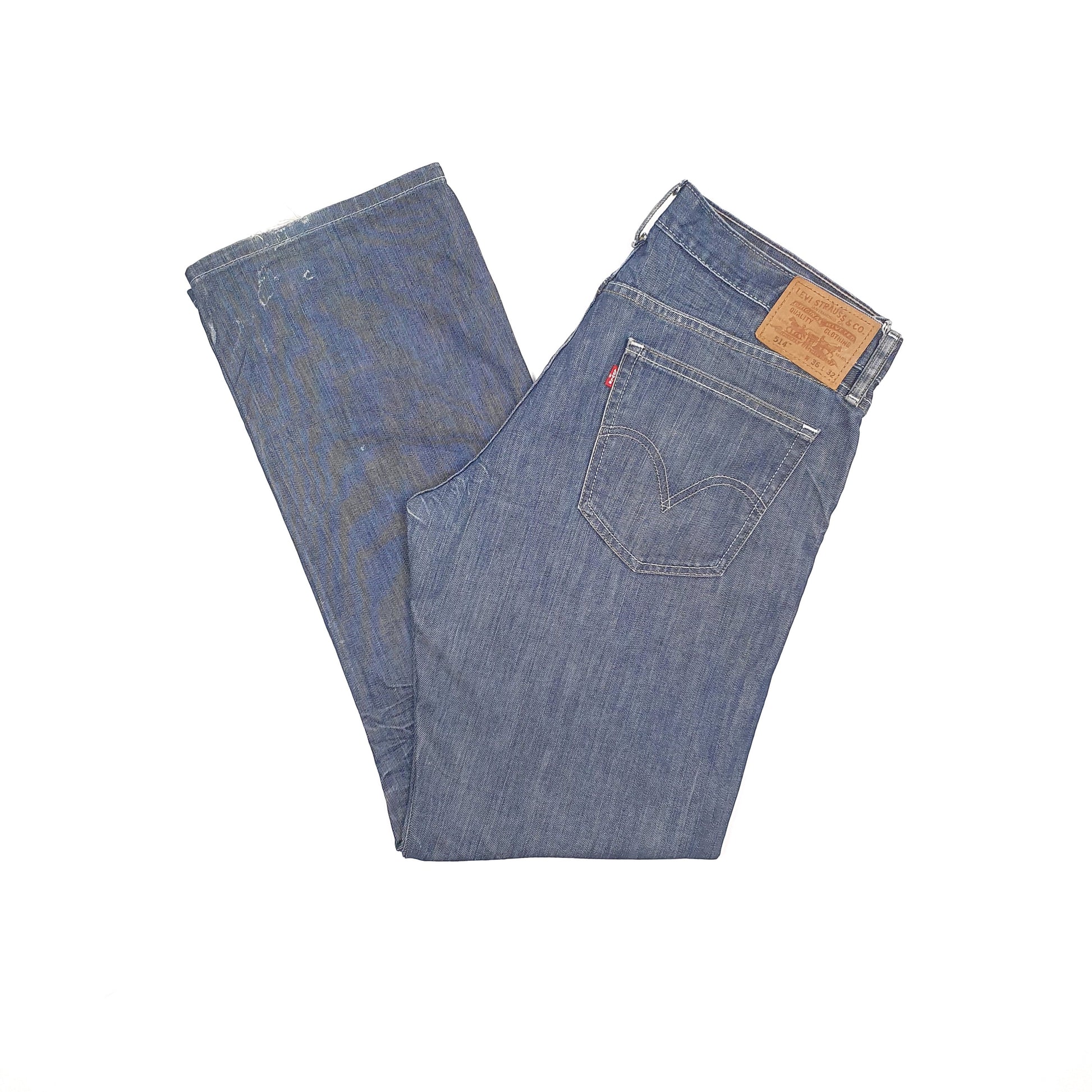 Levis 514 Straight Fit 1990's Jeans W36 L32 Blue