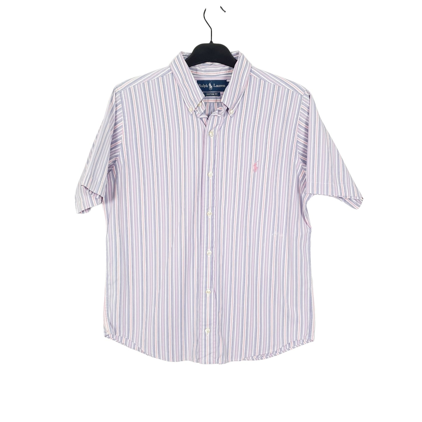 Ralph Lauren Short Sleeve Custom Fit Shirt Purple