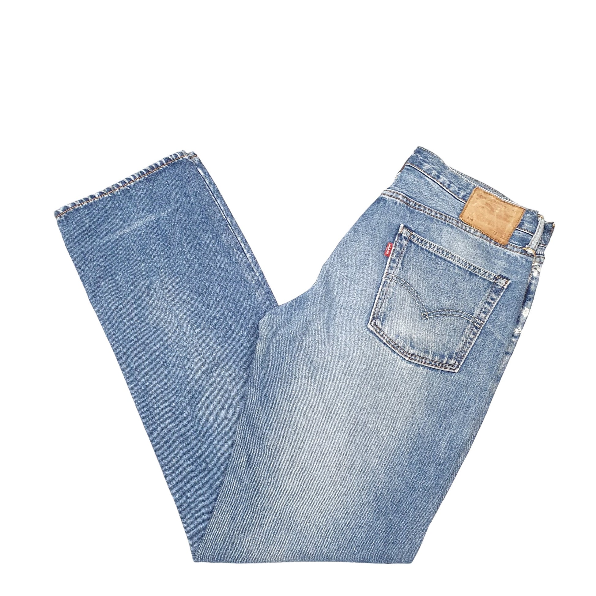 Mens Blue Levis  514 JeansW33 L32