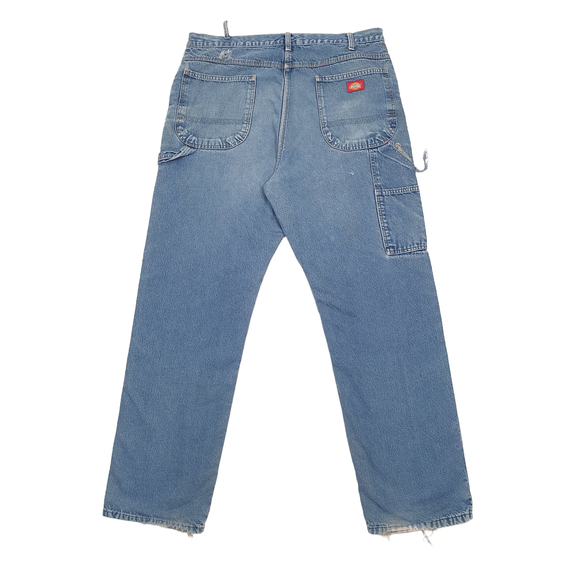 Mens Blue Dickies Lined Thermal Carpenter Trousers