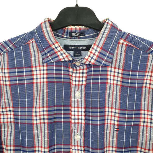 Tommy Hilfiger Long Sleeve Regular Fit Check Shirt Blue