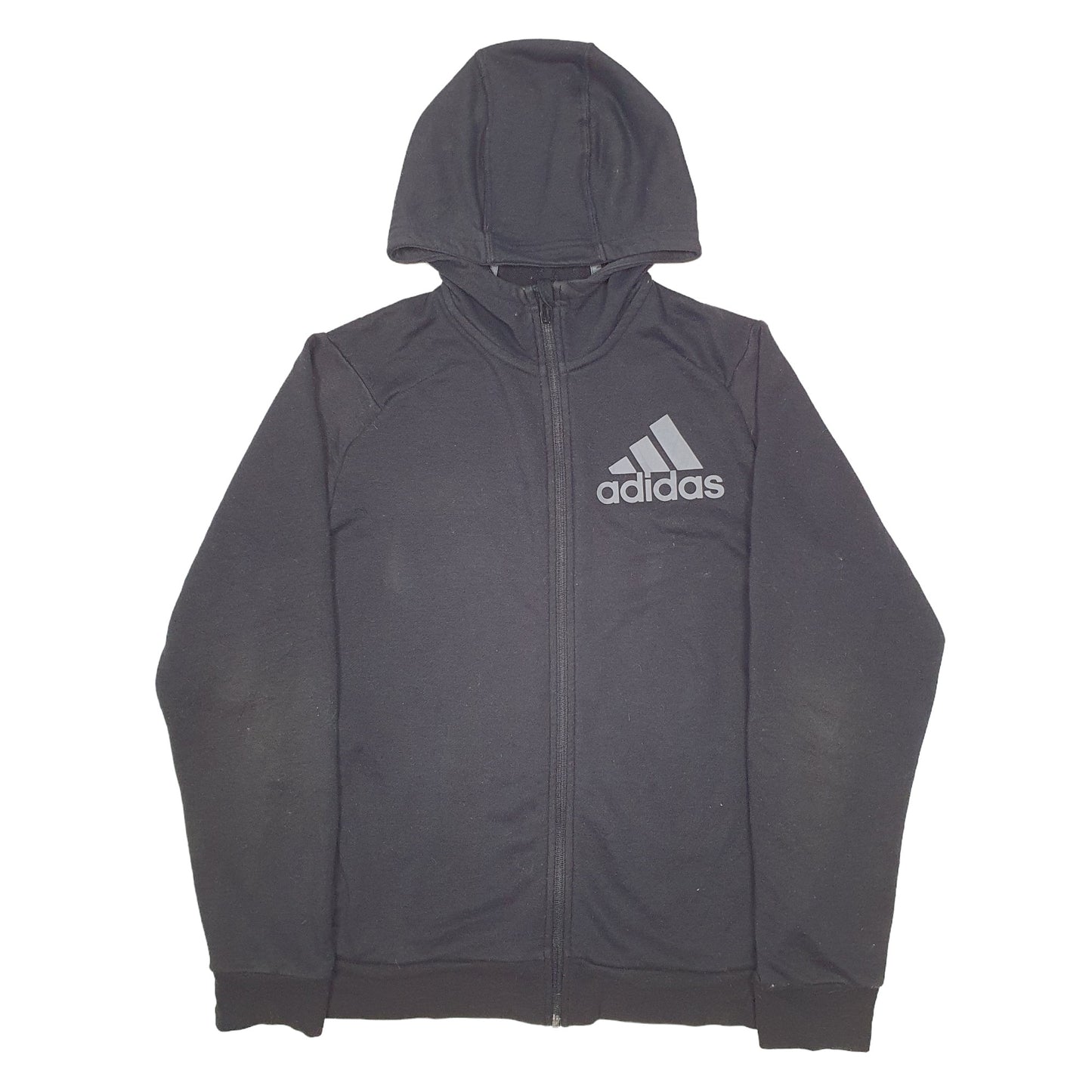 Mens Black Adidas  Full Zip Jumper