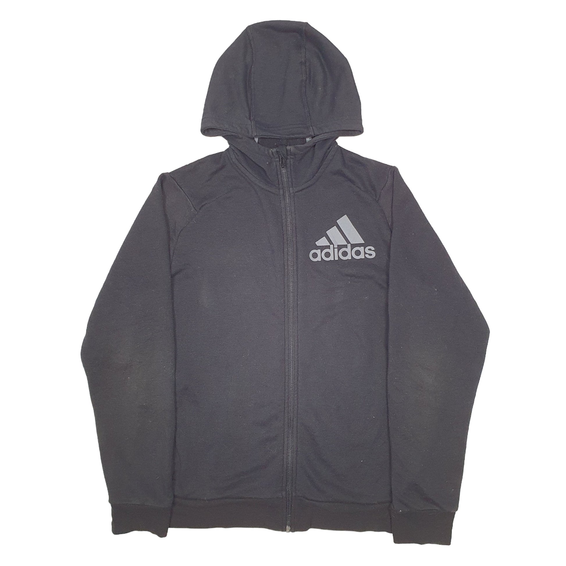 Mens Black Adidas  Full Zip Jumper