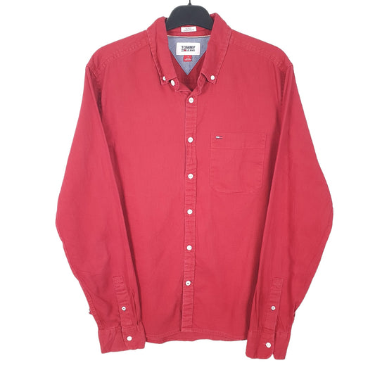 Tommy Hilfiger Long Sleeve Slim Fit Shirt Red