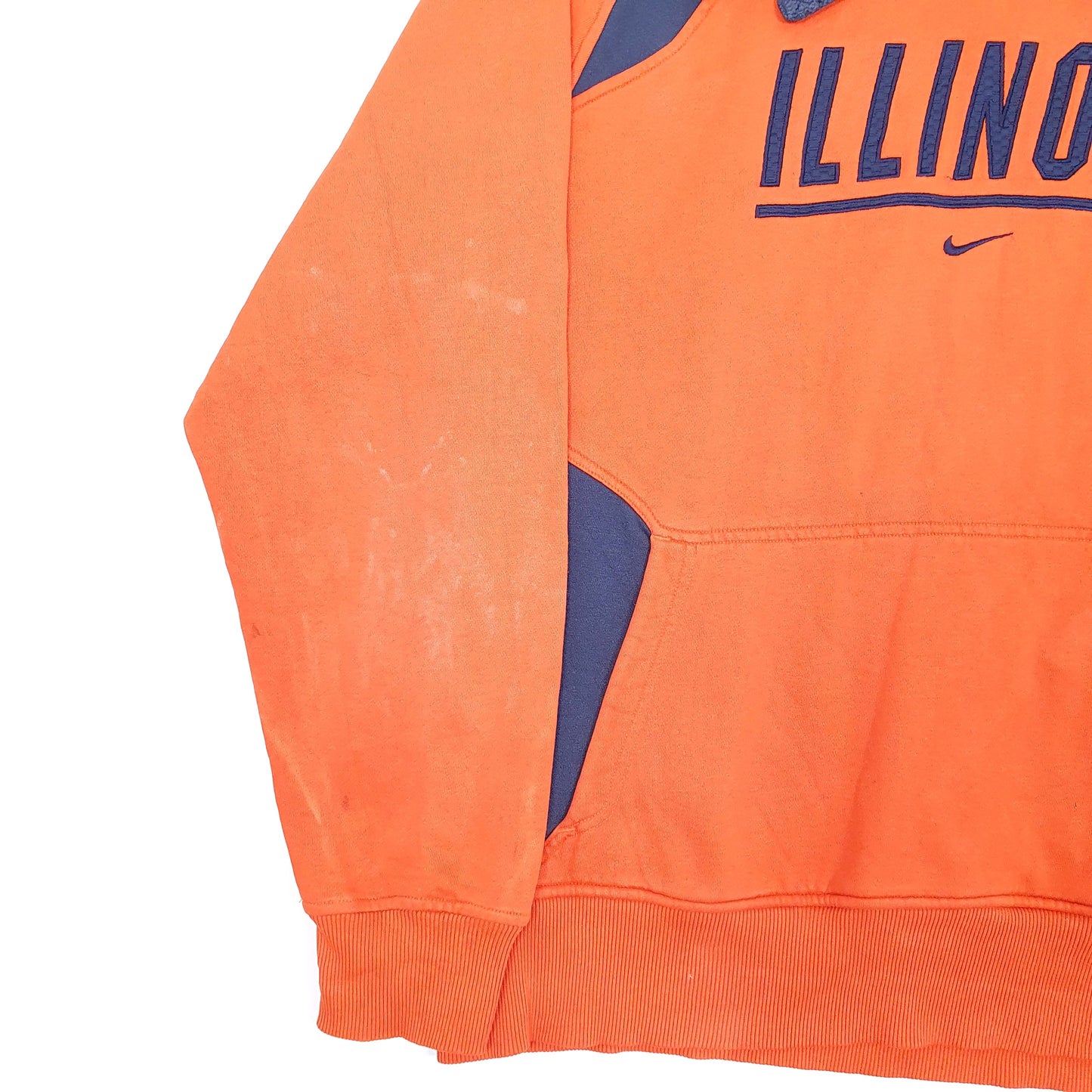 Mens Orange Nike Team University of Illinois Hoodie Jumper