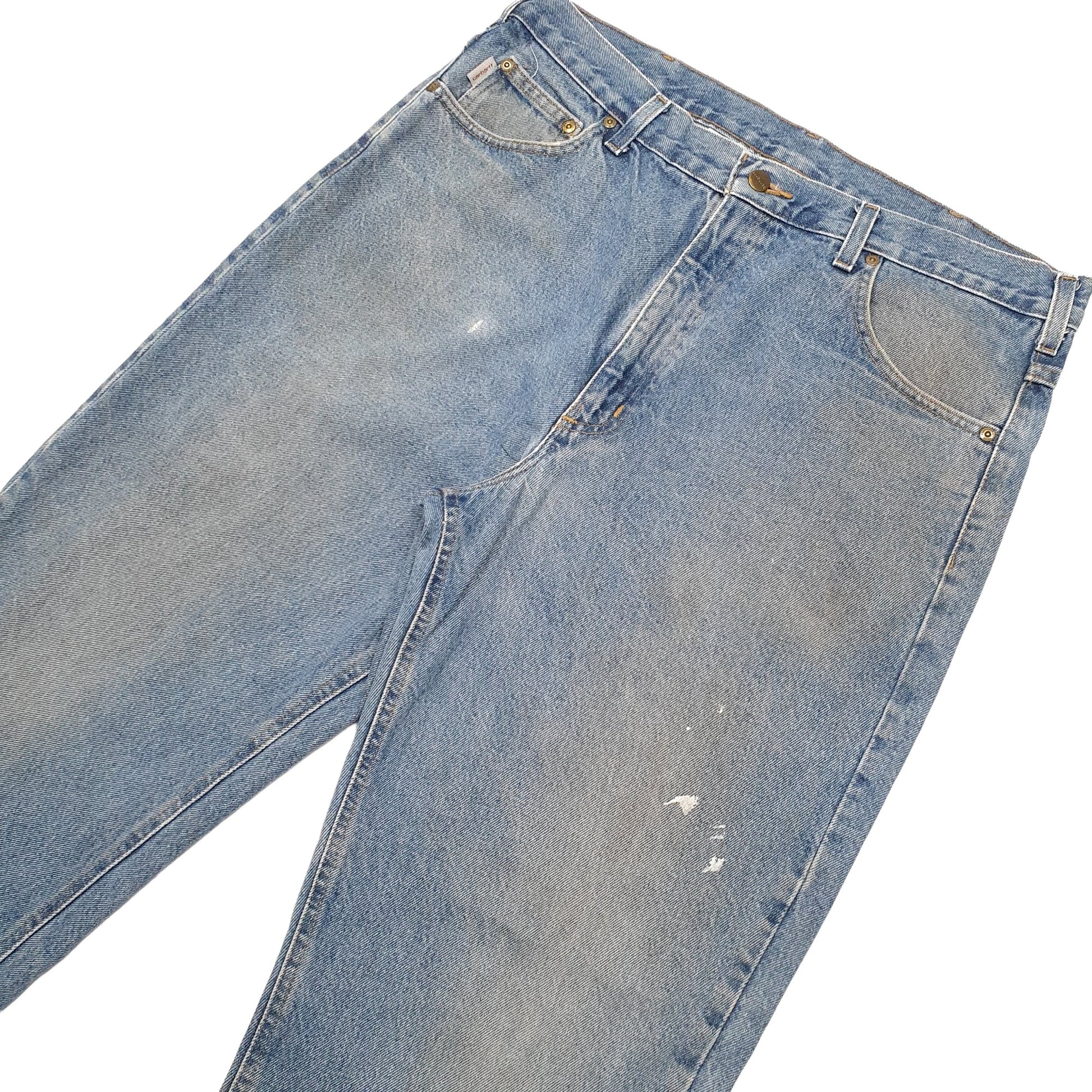 Mens Blue Carhartt  Carpenter JeansW38 L36