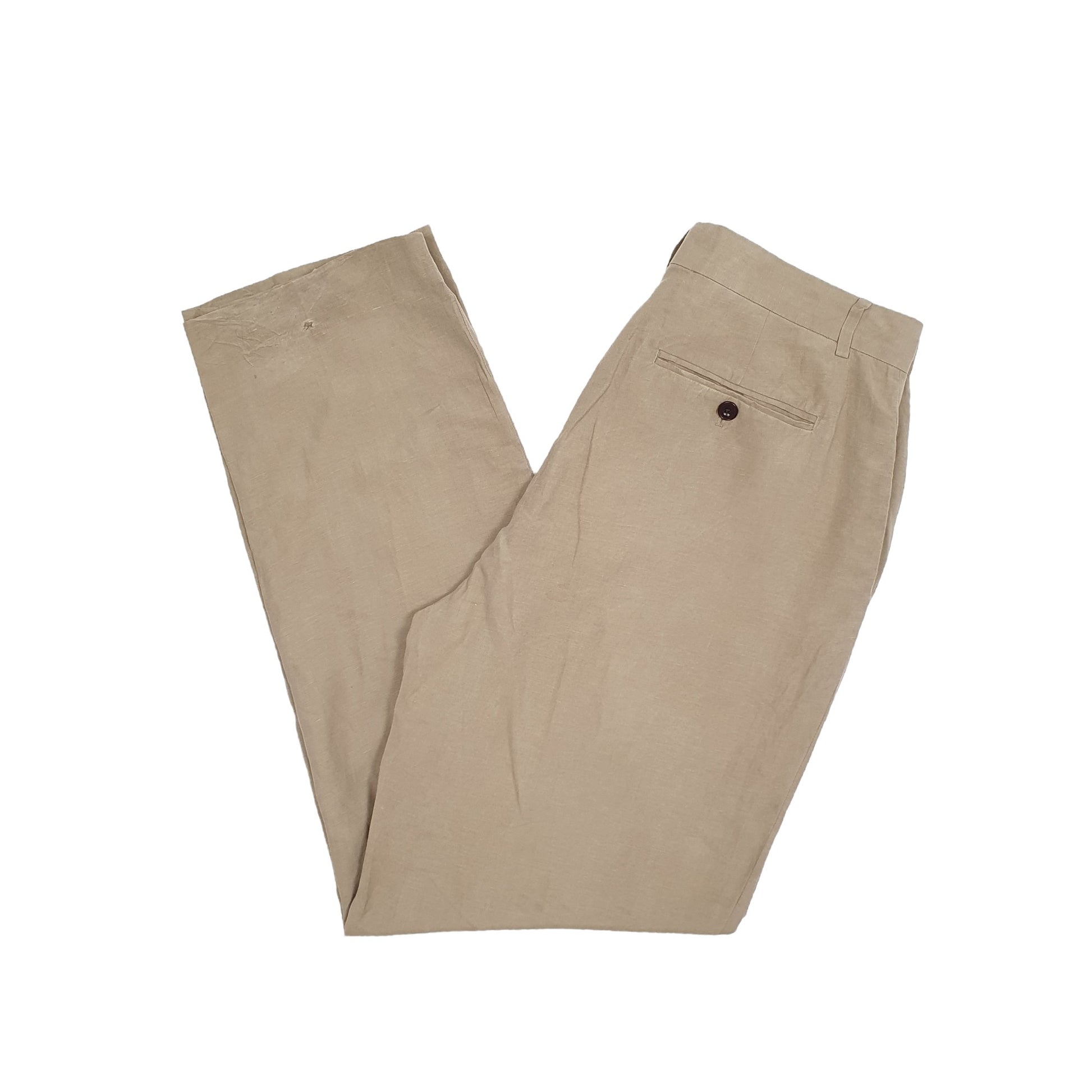 Mens Polo Ralph Lauren Beige Chino Trousers W32 L32 Beige