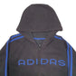 Mens Black Adidas Spellout Full Zip Jumper
