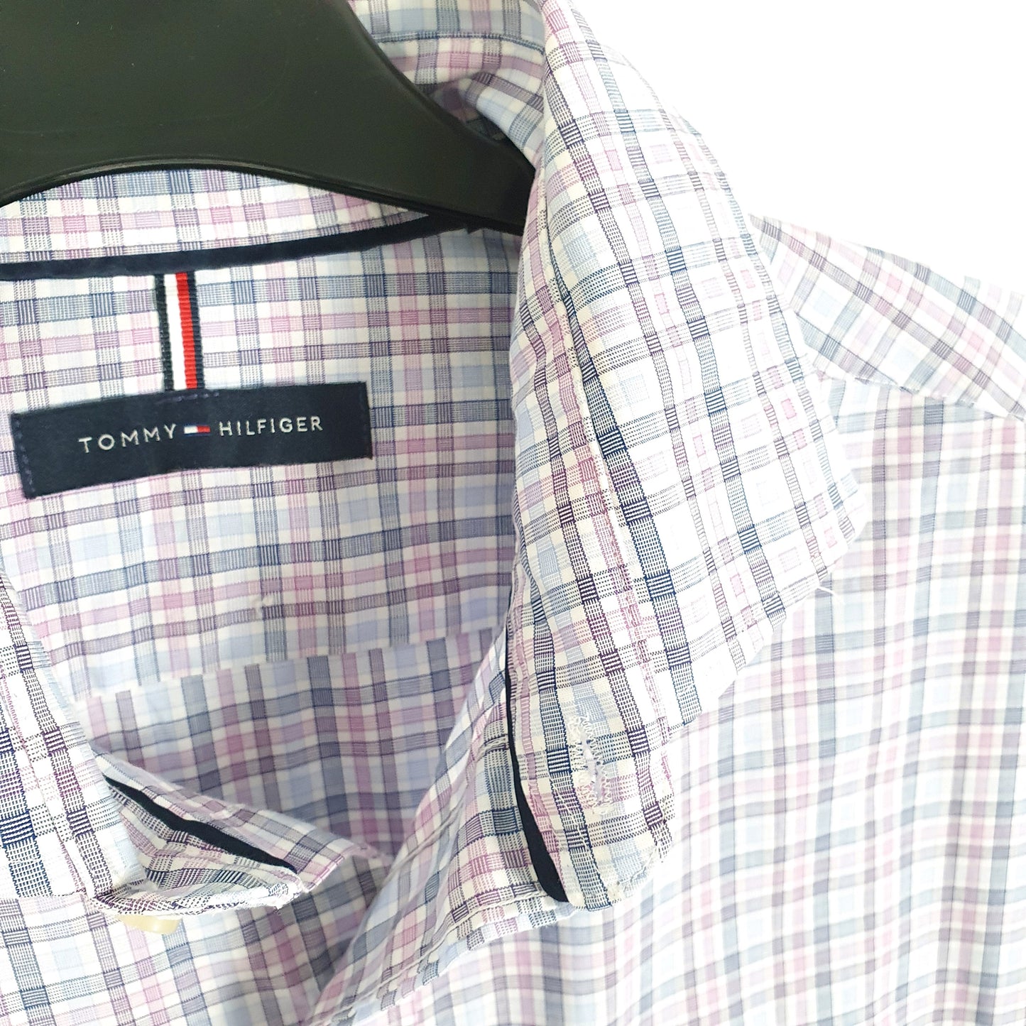 Tommy Hilfiger Long Sleeve Regular Fit Check Shirt Blue