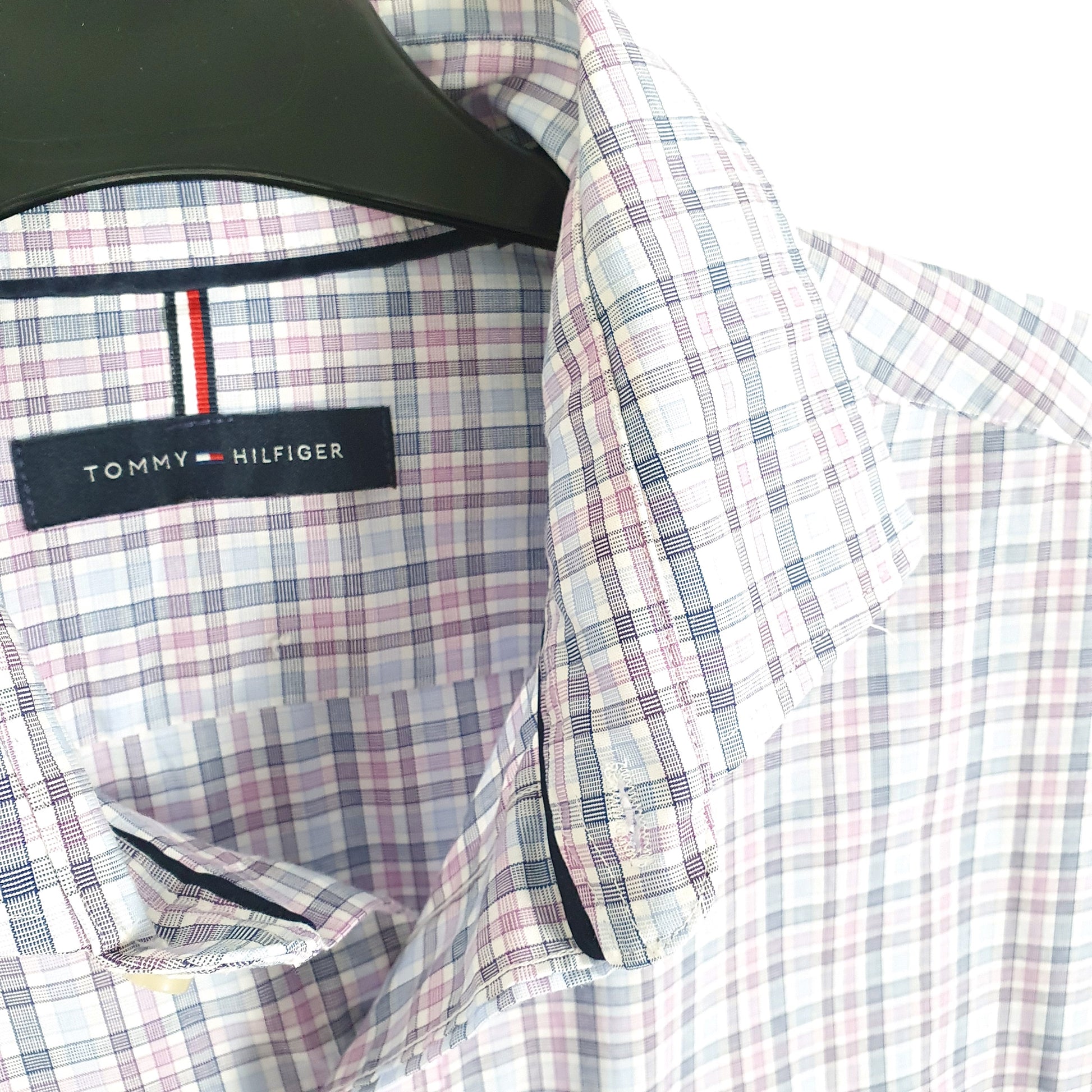 Tommy Hilfiger Long Sleeve Regular Fit Check Shirt Blue