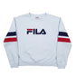 Mens Blue Fila  Crewneck Jumper